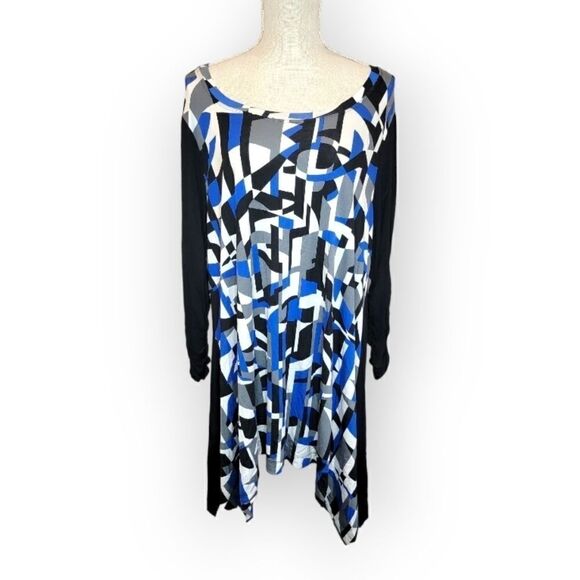 New Context Black & Blue Tunic 1X - Picture 1 of 4